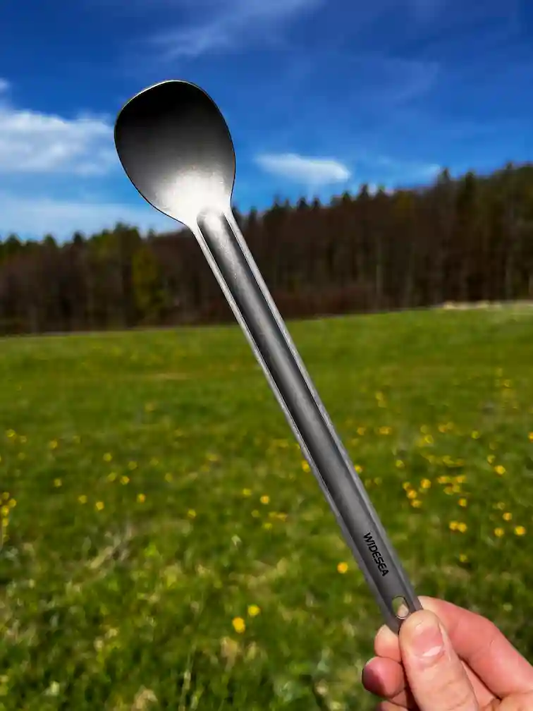 Ultralehká titanová lžíce Widesea – HoboHacks