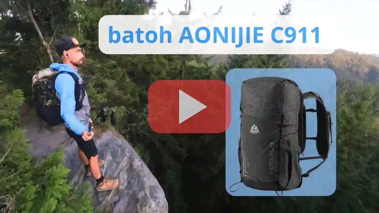 AONIJIE C9111 ultralight turistický běžecký batoh pro fastpacking video