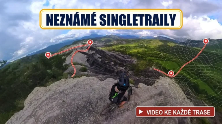 Neznámé MTB traily a singletraily – mapa tras a biker na trailu